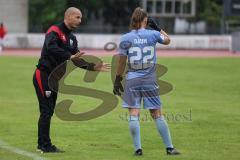 2. Bundesliga Frauen - Saison 2024/25 - FC Ingolstadt 04 Frauen - 1. FC Nürnberg - Cheftrainer Miren Catovic (FCI Frauen) - Torwart Anna-Lena Daum (Nr.22 - FCI Frauen) - Foto: Meyer Jürgen