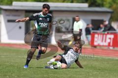 Bezirksliga - Saison 2025/26- TSV Gaimersheim - TSV Ober./Unterh.stadt - Benjamin Anekin schwarz Gaimersheim - Amadeues Taubert grau Ober/. Unterh.stadt - XXXXX - Foto: Meyer Jürgen