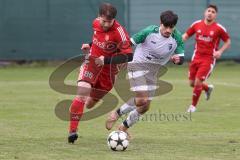 Kreisklasse - Saison 2025/26- Türk SV Ingolstadt - SV Lippertshofen - Anil Kayrancioglu rot Türkisch  - Linus Pfaller weiss Lippertshofen - Foto: Meyer Jürgen