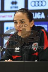 3. Liga; FC Ingolstadt 04 - MSV Duisburg; Pressekonferenz Interview Cheftrainerin Sabrina Wittmann (FCI)
