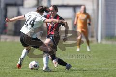 2. Bundesliga Frauen - Saison 2025/26 - FC Ingolstadt 04 Frauen - Borussia Mönchengladbach - Katharina Reikersdorfer (Nr.20 - FC Ingolstadt Frauen I) - Kessels Imke weiss M`Gladbach  - Foto: Meyer Jürgen