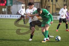 Bezirksliga - Saison 2025/26 - FC Gerolfing - SpVgg Altenerding - Flaur Bashota (Nr.23 - FC Gerolfing) - Pedro Flores weiss Altenerding - Foto: Meyer Jürgen