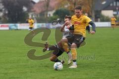 Kreisliga - Saison 2024/25- TSV Lichtenau - FC Mindelstetten - Boris Manko gelb Lichtenau - Christoph Riegler weiss Mindelstetten - Foto: Meyer Jürgen