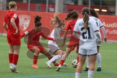 2. Bundesliga Frauen - Saison 2024/25 - FC Ingolstadt 04 Frauen - FC Bayern München - Ivana Slipcevic (Nr.8 - FCI Frauen) - Rintzner Paula rot München - Foto: Meyer Jürgen