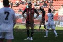 3. Liga - Saison 2024/25 - FC Ingolstadt 04 - 1. FC Saarbrücken - Pascal Testroet (Nr.37 - FCI) enttäuscht nach einer Torchance - XXXXX - Foto: Meyer Jürgen