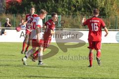 Kreisklasse - Saison 2022/2023 - SV Buxheim - SV Stammham - Der 0:2 Führungstreffer durch Tobias Schmidt  #11 Stammham - jubel - Foto: Meyer Jürgen