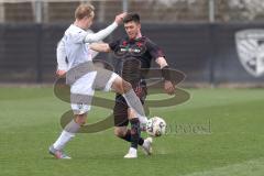 3. Liga - Testspiel - Saison 2025/26 - FC Ingolstadt 04 - SSV 1846 Ulm - Linus Rosenlöcher (Nr.19 - FCI) - Ben Westermeier (Nr.8 - SSV Ulm) - Foto: Meyer Jürgen