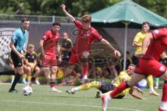 * Testspiel - Saison 2025/26 - FC Ingolstadt 04 - SpVgg Bayreuth - Frederic Christensen (Nr.11 - FC Ingolstadt 04) - Alexander Seidel (Nr.25 - SpVgg Bayreuth) - Foto: Meyer Jürgen