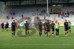 3.Liga - Saison 2022/2023 - SC Freiburg II - FC Ingolstadt 04 - Die Mannschaft bedankt sich bei den Fans -  - Foto: Meyer Jürgen