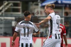 Saison 2026/27 - Freundschaftsspiel - 1. FC Nürnberg - FC Ingolstadt 04 - Der 1:3 Anschlusstreffer durch Vinko Sapina (Nr.41 - FCI) - jubel -  - XXXXX - Foto: Meyer Jürgen
