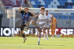 3. Liga; 1. FC Saarbrücken - FC Ingolstadt 04 - Civeja Tim (23 FCS) Max Plath (14 FCI) Zweikampf Kampf um den Ball