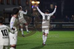 Landesliga - Saison 2024/25 - SV Manching - TSV Aindling - Der 0:1 Führungstreffer Ibrahim Neziri weiss Aindling - jubel - XXXXX - Foto: Meyer Jürgen