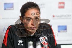 3. Liga; SC Verl - FC Ingolstadt 04; Pressekonferenz Cheftrainerin Sabrina Wittmann (FCI) Interview