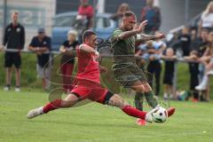 Toto - Pokal - Saison 2024/25 - TSV Lohr - FC Ingolstadt 04 - Maximilian Dittgen (Nr.10 - FCI) - Ardit Bytyqi (Nr.10 - TSV Lohr)- Foto: Meyer Jürgen