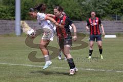 2. Bundesliga Frauen - Saison 2025/26 - FC Ingolstadt 04 Frauen - FCB München II - Katharina Reikersdorfer (Nr.20 - FC Ingolstadt Frauen I) - Rintzner Paula rot FCB  - Foto: Meyer Jürgen