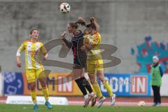 2. Bundesliga Frauen - Saison 2024/25 - FC Ingolstadt 04 Frauen - FC Union Berlin - Nadja Burkhard (Nr.7 - FCI Frauen) - Becker Marie gelb Berlin - Foto: Meyer Jürgen