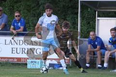 Kreisklasse - Saison 2024/25- SV Oberstimm - ST Scheyern-  - Jonas Weidinger weiss Oberstimm - Alex Telari schwarz Scheyern - Foto: Meyer Jürgen