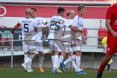 Toto Pokal - Saison 2022/2023 - FC Ingolstadt 04 - Türkspor Augsburg -  Der 2:0 Führungstreffer durch Nikola Stevanovic (Nr.15 - FCI) - Jubel - Foto: Meyer Jürgen