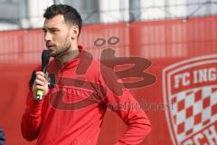 AUDI - Schanzer Amateur Cup - Finale- Saison 2024/25 - SV Hundszell - SV Menning - Lukas Fröde (Nr.34 - FCI) - bei der Preisverleihung - XXXXX - Foto: Meyer Jürgen