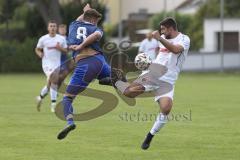 Kreisklasse - Saison 2023/2024 - TSV Großmehring - SV Buxheim - Leopold Hoch blau Großmehring - Alex Libeg weiss Buxheim - Foto: Meyer Jürgen