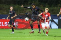 3. Liga; TSV Havelse - FC Ingolstadt 04; Zweikampf Kampf um den Ball Fredrik Carlsen (8, FCI) Sommer Leon (22 Havelse)