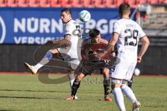 Testspiel; 1. FC Nürnberg - FC Ingolstadt 04 - Zweikampf Kampf um den Ball Pascal Testroet (37, FCI) Castrop Jens (17 FCN)