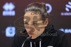 3. Liga; FC Ingolstadt 04 - VfB Stuttgart II; Interview Pressekonferenz Cheftrainerin Sabrina Wittmann (FCI)