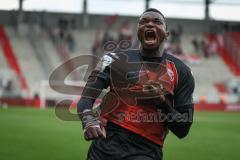 3. Liga - Saison 2026/27 - FC Ingolstadt 04 - SV Wehen Wiesbaden - Obed Ugondu (Nr.17 - FCI) mit dem 2:2 Ausgleichstreffer - jubel  - Foto: Meyer Jürgen
