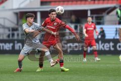 3. Liga; FC Ingolstadt 04 - Alemannia Aachen; Zweikampf Kampf um den Ball Ognjen Drakulic (30, FCI) Ademi Faton (36 AA)