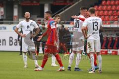 2.BL; 1. FC Heidenheim - FC Ingolstadt 04; Niederlage, hängende Köpfe Nico Antonitsch (5, FCI) Dennis Eckert Ayensa (7, FCI) Stefan Kutschke (30, FCI) Nils Roeseler (13, FCI) Theuerkauf Norman (30, FCH)