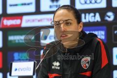 3. Liga; FC Ingolstadt 04 - MSV Duisburg; Pressekonferenz Interview Cheftrainerin Sabrina Wittmann (FCI)