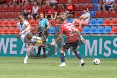 3. Liga; SpVgg Unterhaching - FC Ingolstadt 04; Simon Lorenz (32, FCI) Waidner Dennis (39 SpVgg)