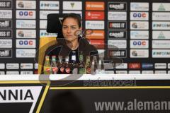 3. Liga - Saison 2024/25 - Alemannia Aachen - FC Ingolstadt 04  - Cheftrainerin Sabrina Wittmann (FCI) bei der PK nach dem Spiel - XXXXX - Foto: Meyer Jürgen