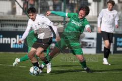 Bezirksliga - Saison 2025/26 - FC Gerolfing - SpVgg Altenerding - Phillipp Haunschild (Nr.12 - FC Gerolfing) - Marco Baumann weiss Altenerding - Foto: Meyer Jürgen