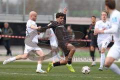 3. Liga - Testspiel - Saison 2025/26 - FC Ingolstadt 04 - SSV 1846 Ulm - Ognjen Drakulic (Nr.30 - FCI) - Marcel Seegert (Nr.21 - SSV Ulm) - Foto: Meyer Jürgen