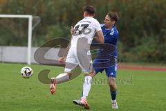 Bezirksliga - Saison 2024/25- TSV Gaimersheim - ASV Dachau - Nico von Swiontek Brzezinski (Nr.17 - TSV Gaimersheim) - Christoph Krüger blau Dachau - Foto: Meyer Jürgen