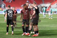 3. Liga; FC Ingolstadt 04 - VfB Lübeck; Tor Jubel Treffer Ognjen Drakulic (30, FCI) Marcel Costly (22, FCI) Julian Kügel (31, FCI) David Kopacz (29, FCI)