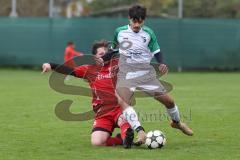 Kreisklasse - Saison 2025/26- Türk SV Ingolstadt - SV Lippertshofen - Anil Kayrancioglu rot Türkisch  - Linus Pfaller weiss Lippertshofen - Foto: Meyer Jürgen