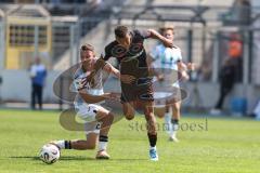 3. Liga; TSV 1860 München - FC Ingolstadt 04; Zweikampf Kampf um den Ball Marcel Costly (22, FCI) Pfeifer Manuel (27 TSV)
