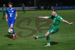 Landesliga - Saison 2024/25 - SV Manching - TV Erkheim - Luca Oehler (Nr.3 - SV Manching) - Josuha Holzapfel blau Erkheim - Foto: Meyer Jürgen