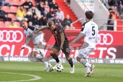 3. Liga; FC Ingolstadt 04 - SC Verl; Torchance Yannick Deichmann (20, FCI) Stöcker Michel (24 SCV) Baack Tom (5 SCV)