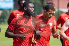 3. Liga; FC Ingolstadt 04 - Trainingslager, Allgäu, Daouda Beleme (9, FCI) Marcel Costly (22, FCI)