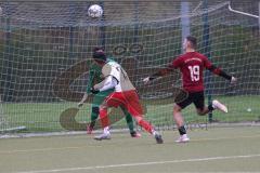 Bezirksliga - Saison 2024/25 - FC Fatih Ingolstadt - SpVgg Kammerberg - Eron Dervisi (Nr.27 - FC Fatih) - Justin Fauland rot Kammerberg - Haris Cehic Torwart Kammerberg - Foto: Meyer Jürgen