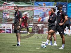Testspiel - Saison 2026/27 - VFB Eichstätt - FC Ingolstadt 04 - Co Tr.Talententw. /Übergangsbereich Fabian Reichler (FCI) - Cheftrainerin Sabrina Wittmann (FCI) - XXXXX - Foto: Meyer Jürgen