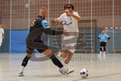 Futsal - Saison 2024/25- MTV Ingolstadt - 1860 München - Renato Cilic schwarz München - Krenar Emini weiss MTV - Foto: Meyer Jürgen