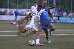 Toto - Pokal - Saison 2024/25 - DJK Hein - FC Ingolstadt 04 -  - Micah Ham (Nr.31 - FCI) - Matthias Fries (Nr.7 - DJK Hain) - Foto: Meyer Jürgen