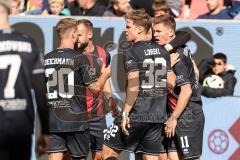 3. Liga; FC Ingolstadt 04 - FC Hansa Rostock; Tor Jubel Treffer Kopfball Sebastian Grönning (11, FCI) Simon Lorenz (32, FCI) Yannick Deichmann (20, FCI) David Kopacz (29, FCI)