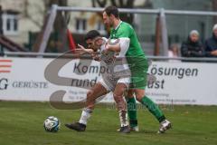 Bezirksliga - Saison 2025/26 - FC Gerolfing - DJK München - Felix Winkelmeyr (Nr.8 - FC Gerolfing) - Florian Morina weiss München - Foto: Meyer Jürgen