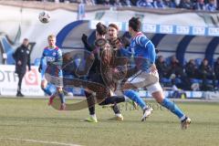 3. Liga - Saison 2025/26 - Hansa Rostock - FC Ingolstadt 04  - Julian Kügel (Nr.29 - FCI) - Dennis Kaygin (Nr.10 - FCI) - Foto: Meyer Jürgen