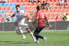 3. Liga; SpVgg Unterhaching - FC Ingolstadt 04; Tim Heike (9, FCI) Zentrich Viktor (2 SpVgg)